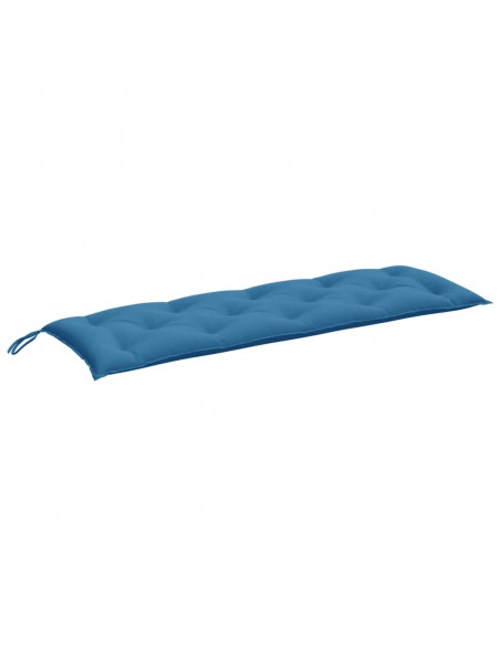 Cuscino Panca da Giardino Blu Mélange 150x50x7 cm in Tessuto