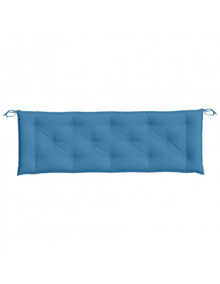 Cuscino Panca da Giardino Blu Mélange 150x50x7 cm in Tessuto