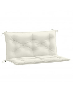 Cuscini Panca Giardino 2pz Crema Mélange 100x50x7cm Tessuto 2