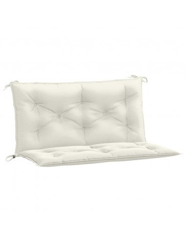 Cuscini Panca Giardino 2pz Crema Mélange 100x50x7cm Tessuto