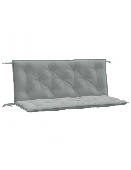 Cuscini Panca Giardino 2pz Grigio Chiaro Mélange 120x50x7cm