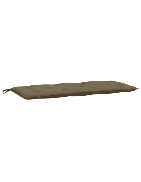 Cuscini Panca Giardino 2pz Tortora Mélange 120x50x7 cm Tessuto
