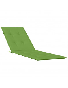 Cuscino per Sdraio Verde Mélange (75+105)x50x3 cm in Tessuto 2
