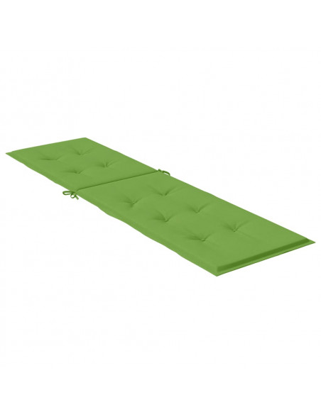 Cuscino per Sdraio Verde Mélange (75+105)x50x3 cm in Tessuto