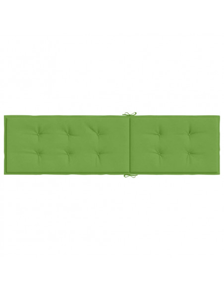 Cuscino per Sdraio Verde Mélange (75+105)x50x3 cm in Tessuto
