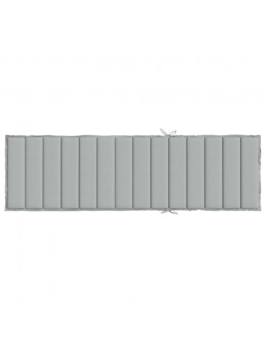 Cuscino per Lettino Prendisole Grigio Chiaro Mélange 200x70x4cm