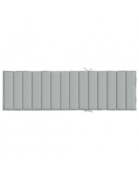 Cuscino per Lettino Prendisole Grigio Chiaro Mélange 200x70x4cm