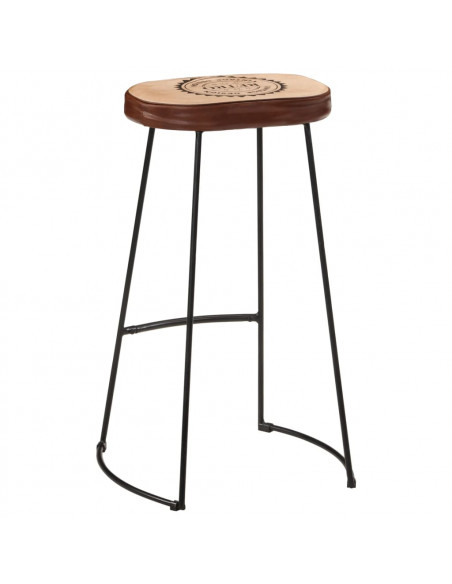 Set Bar 5pz Legno Massello Mango Grezzo e Metallo