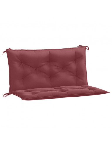 Cuscini Panca Giardino 2pz Rosso Vino Mélange 100x50x7cm