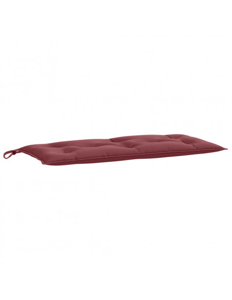 Cuscini Panca Giardino 2pz Rosso Vino Mélange 100x50x7cm