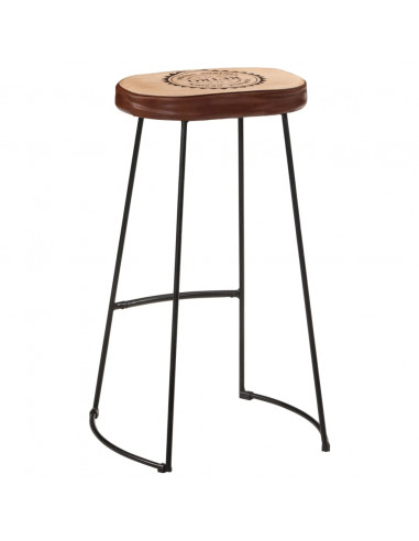 Set Bar 7pz Legno Massello Mango Grezzo e Metallo