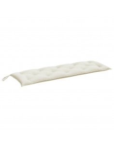 Cuscino per Panca da Giardino Crema Mélange 150x50x7 cm Tessuto 2