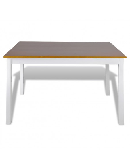 Set da Pranzo 5 pz Marrone e Bianco