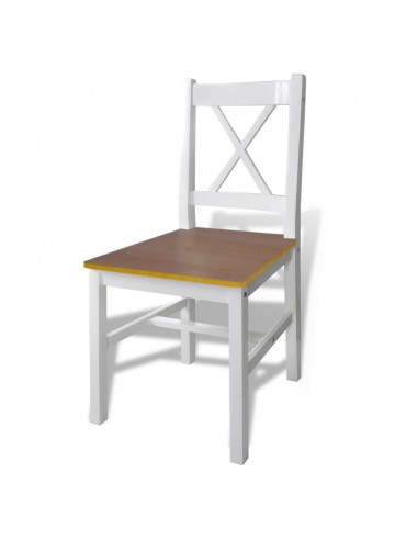 Set da Pranzo 5 pz Marrone e Bianco