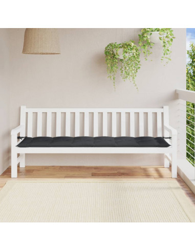 Cuscino Panca Giardino Antracite Mélange 100x50x7cm Tessuto