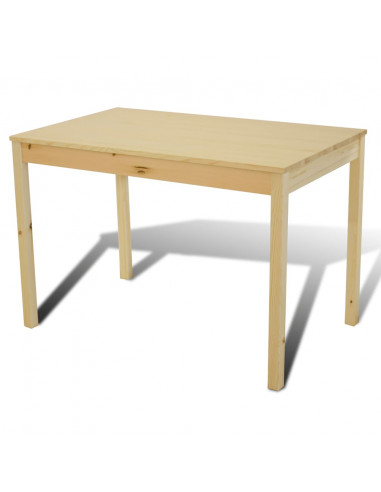 Tavolo con 4 sedie in Legno Naturale