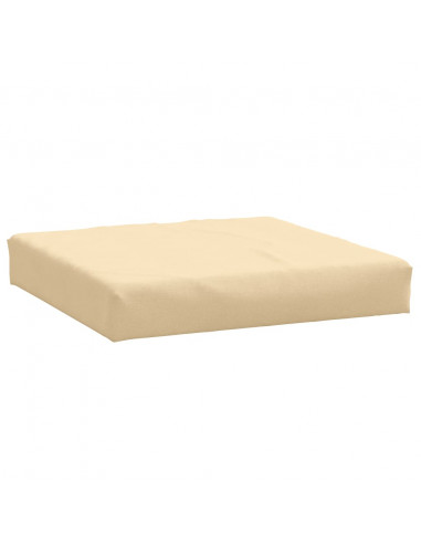 Cuscino per Pallet Beige Mélange 60x60x9,5 cm in Tessuto