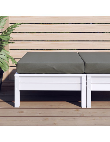 Cuscino per Pallet Grigio Scuro Mélange 60x60x9,5 cm in Tessuto