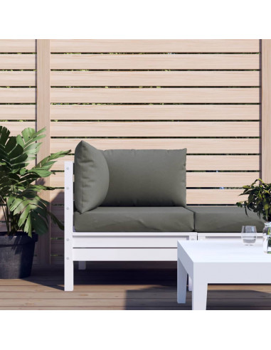 Cuscini per Pallet 3 pz Grigio Scuro Mélange in Tessuto