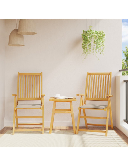 Imbottitura per Seduta Giardino 4pz Tortora 45x45x2 cm Quadrato