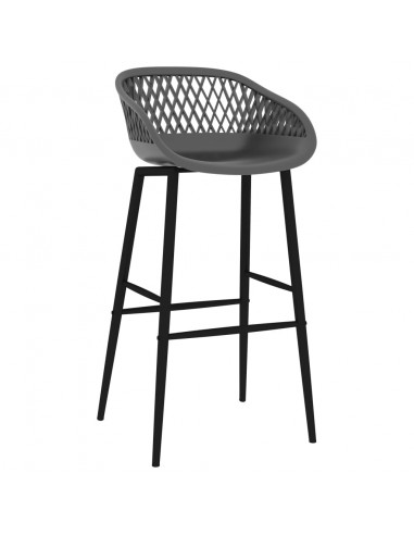 Set da Bar 5 pz Bianco e Grigio