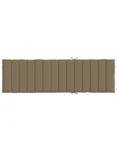 Cuscino per Lettino Prendisole Tortora Mélange 200x60x4 cm