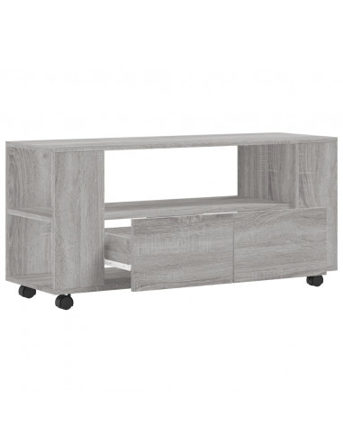 Mobile Porta TV Grigio Sonoma 102x34,5x43 cm Legno Multistrato