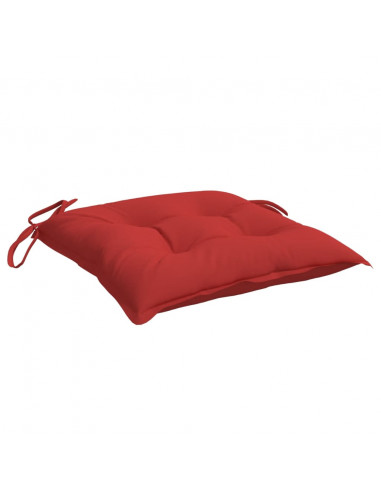 Cuscini per Sedia 6 pz Rossi 40x40x7 cm in Tessuto Oxford
