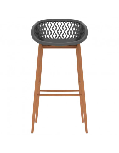 Set da Bar 7 pz Bianco e Grigio