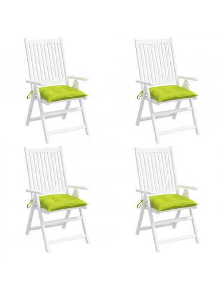 Cuscini per Sedia 6 pz Verde Intenso 40x40x7 cm Tessuto Oxford
