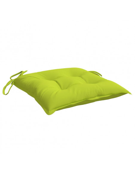 Cuscini per Sedia 6 pz Verde Intenso 40x40x7 cm Tessuto Oxford