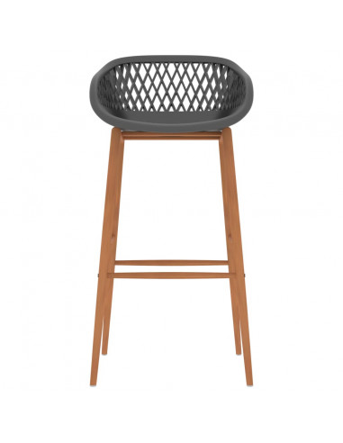 Set da Bar 7 pz Nero e Grigio