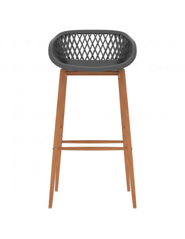 Set da Bar 7 pz Nero e Grigio