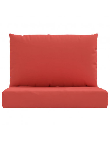 Cuscini per Pallet 2 pz Rossi in Tessuto Oxford