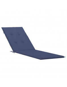 Cuscino per Sedia a Sdraio Blu Marino in Tessuto Oxford 2
