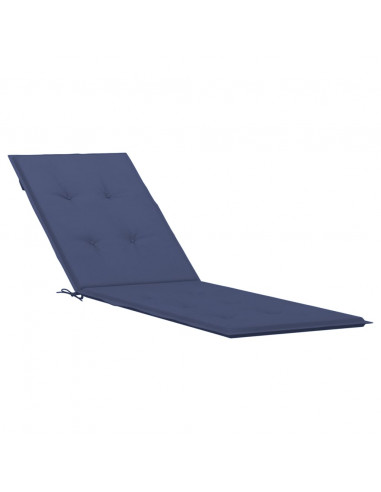 Cuscino per Sedia a Sdraio Blu Marino in Tessuto Oxford