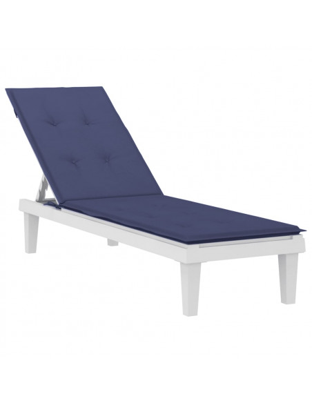 Cuscino per Sedia a Sdraio Blu Marino in Tessuto Oxford