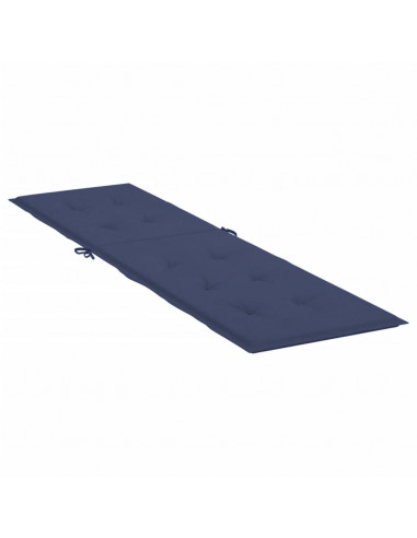 Cuscino per Sedia a Sdraio Blu Marino in Tessuto Oxford
