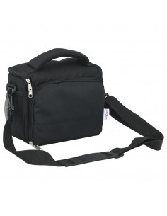 Borsa Fotocamera con Coperta Impermeabile Nera Tessuto Oxford 2