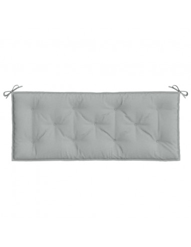 Cuscino Panca Giardino Grigio Chiaro Mélange 120x50x7cm Tessuto