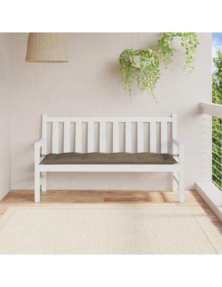 Cuscino Panca da Giardino Tortora Mélange 150x50x7cm in Tessuto