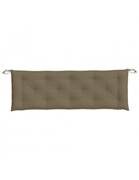 Cuscino Panca da Giardino Tortora Mélange 150x50x7cm in Tessuto