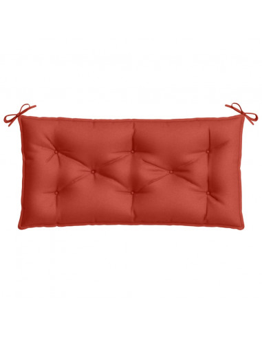 Cuscino Panca Giardino Rosso Mélange 100x50x7 cm Tessuto