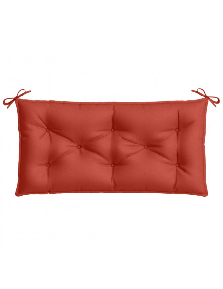 Cuscino Panca Giardino Rosso Mélange 100x50x7 cm Tessuto
