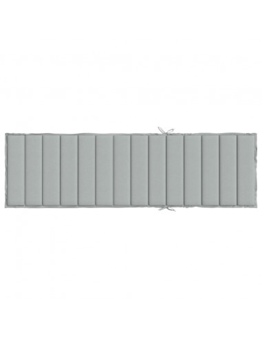 Cuscino per Lettino Prendisole Grigio Chiaro Mélange 200x60x4cm