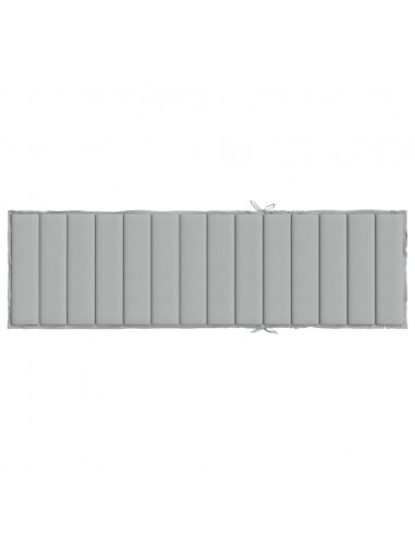 Cuscino per Lettino Prendisole Grigio Chiaro Mélange 200x50x4cm
