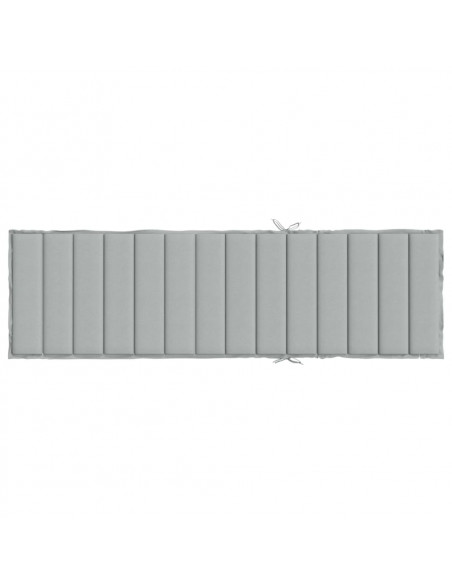 Cuscino per Lettino Prendisole Grigio Chiaro Mélange 200x50x4cm