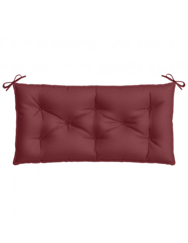 Cuscino Panca Giardino Rosso Vino Mélange 100x50x7 cm Tessuto