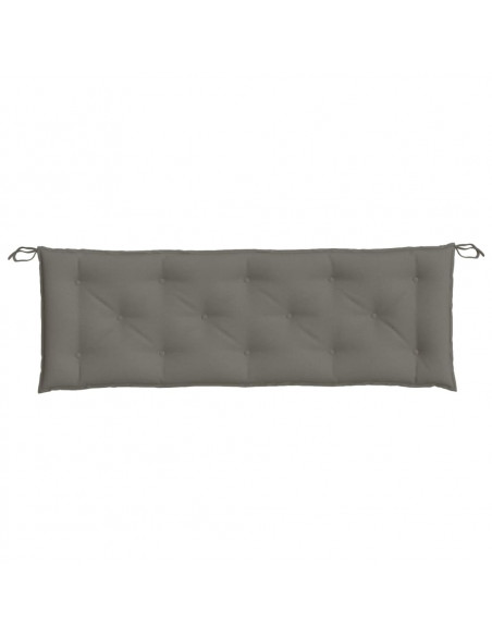 Cuscino Panca Giardino Grigio Scuro Mélange 150x50x7 cm Tessuto