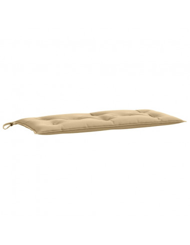 Cuscini Panca Giardino 2pz Beige Mélange 100x50x7cm Tessuto